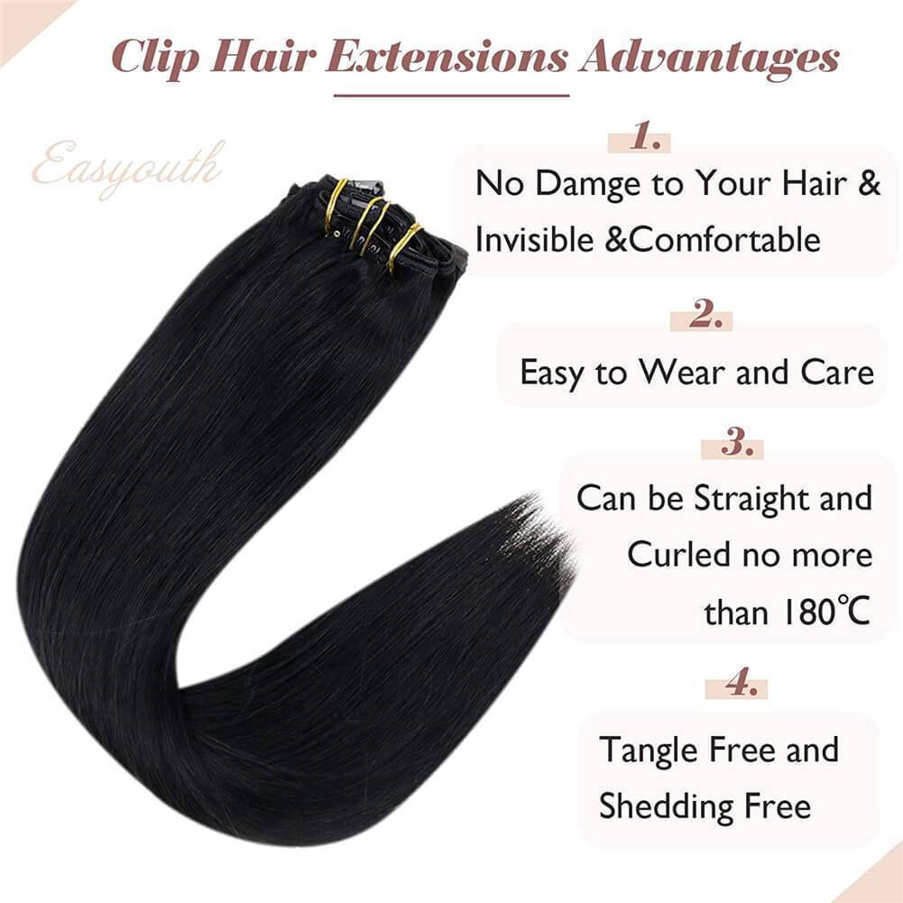 black clip in hair extensions