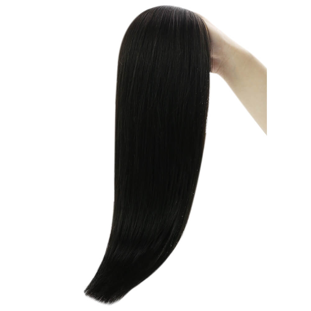 Injection Glue in Tape hair extensions jet black