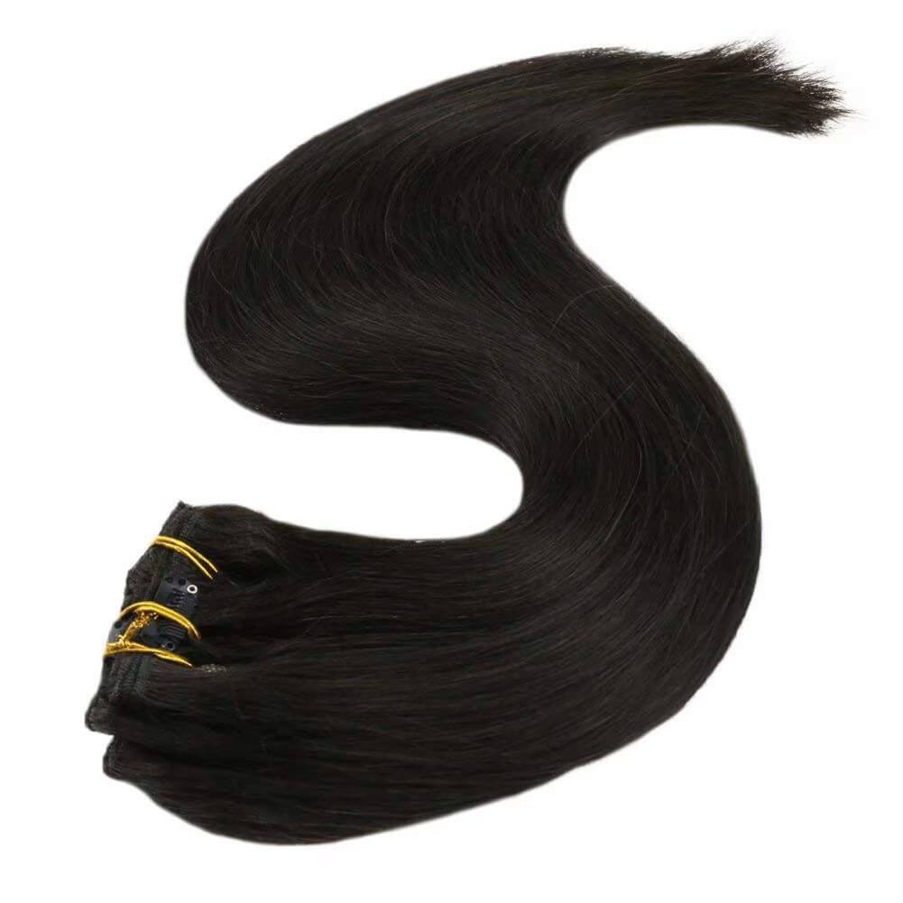 Easyouth Clip in Hair Extensions Real Hair full head clip in hair extensions