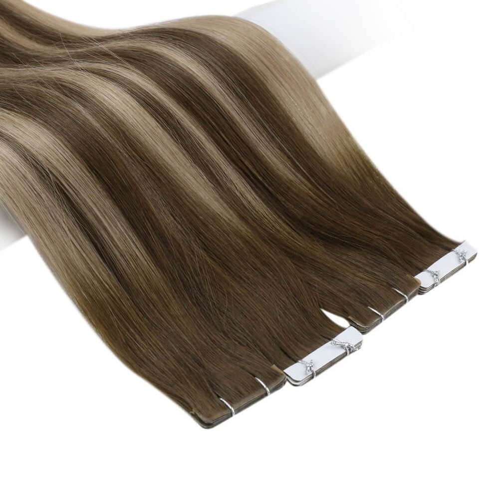 brown fading to blonde hair extensions seamless hair