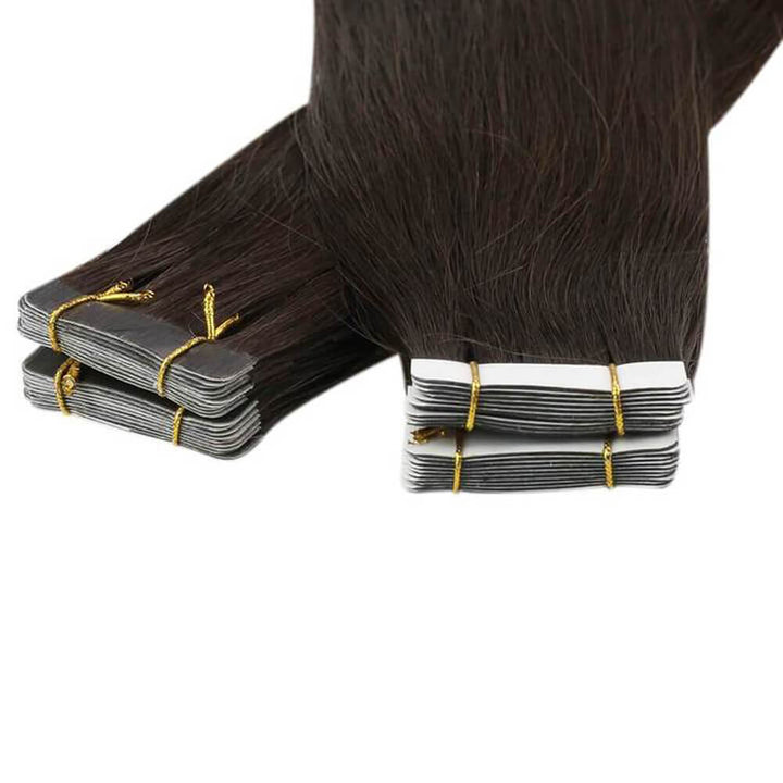 brown hair extensions for women virgin tape ins