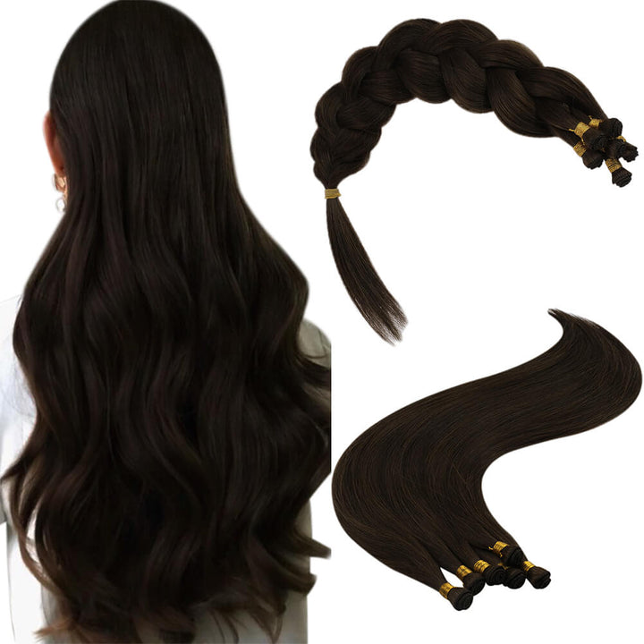 dark brown hair extensions hair weft