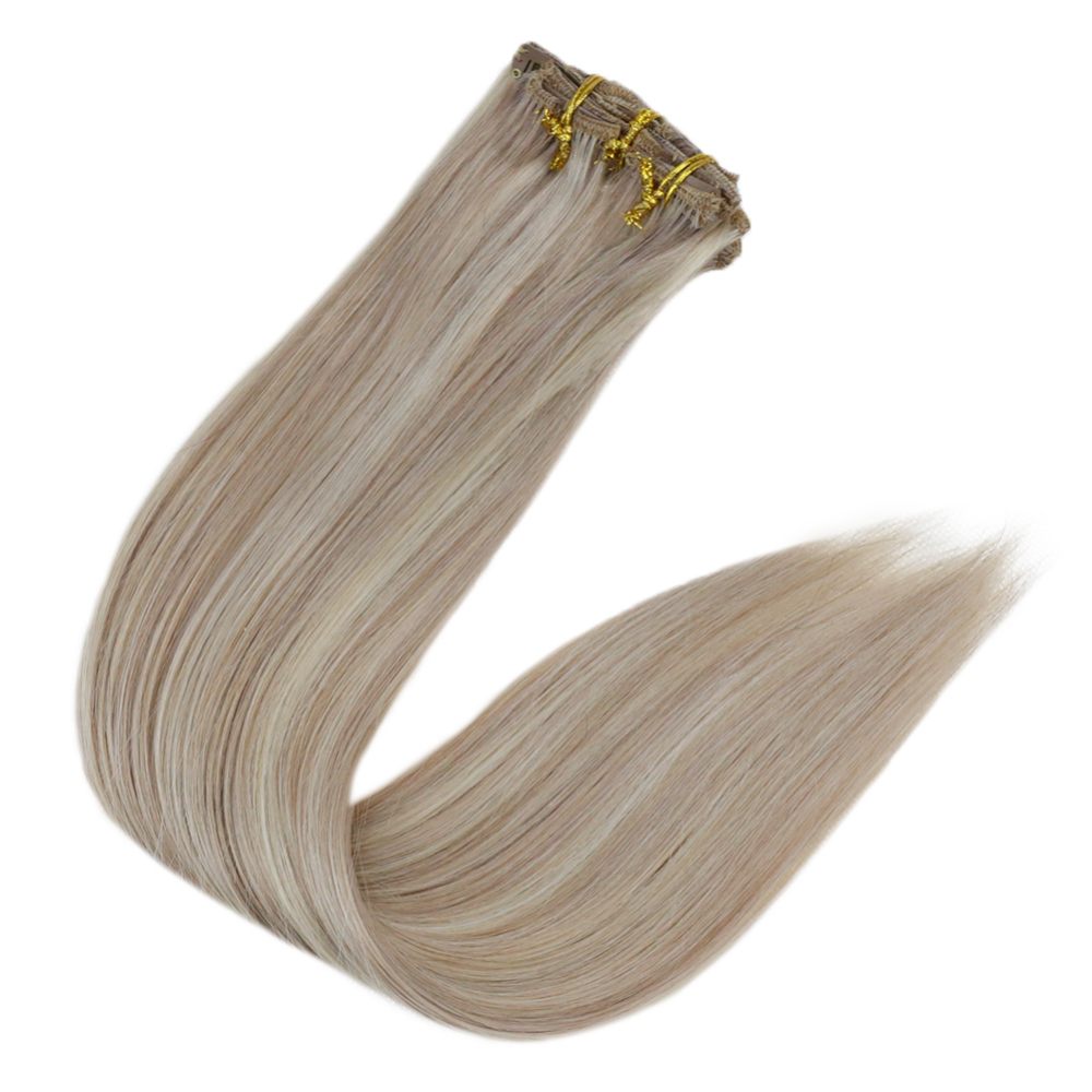 seamless clip in human hair extensions