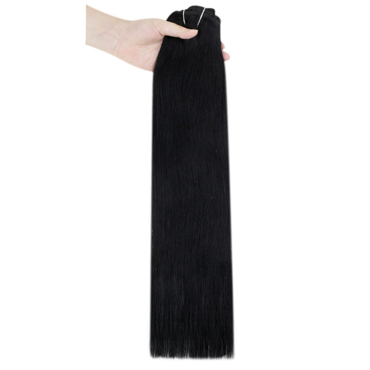 100% real human hair clip in extensions