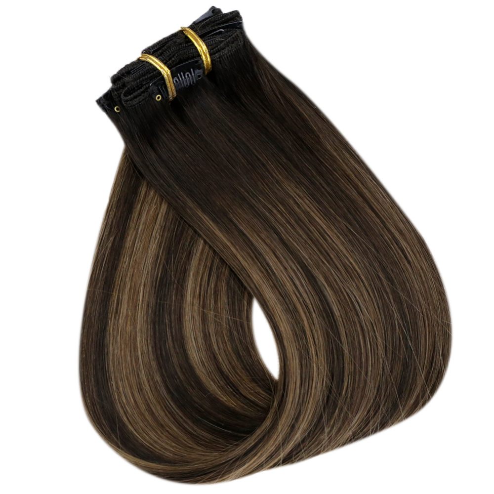 seamless clip in human hair extensions