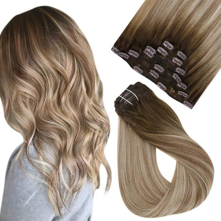 brazilian human hair clip ins