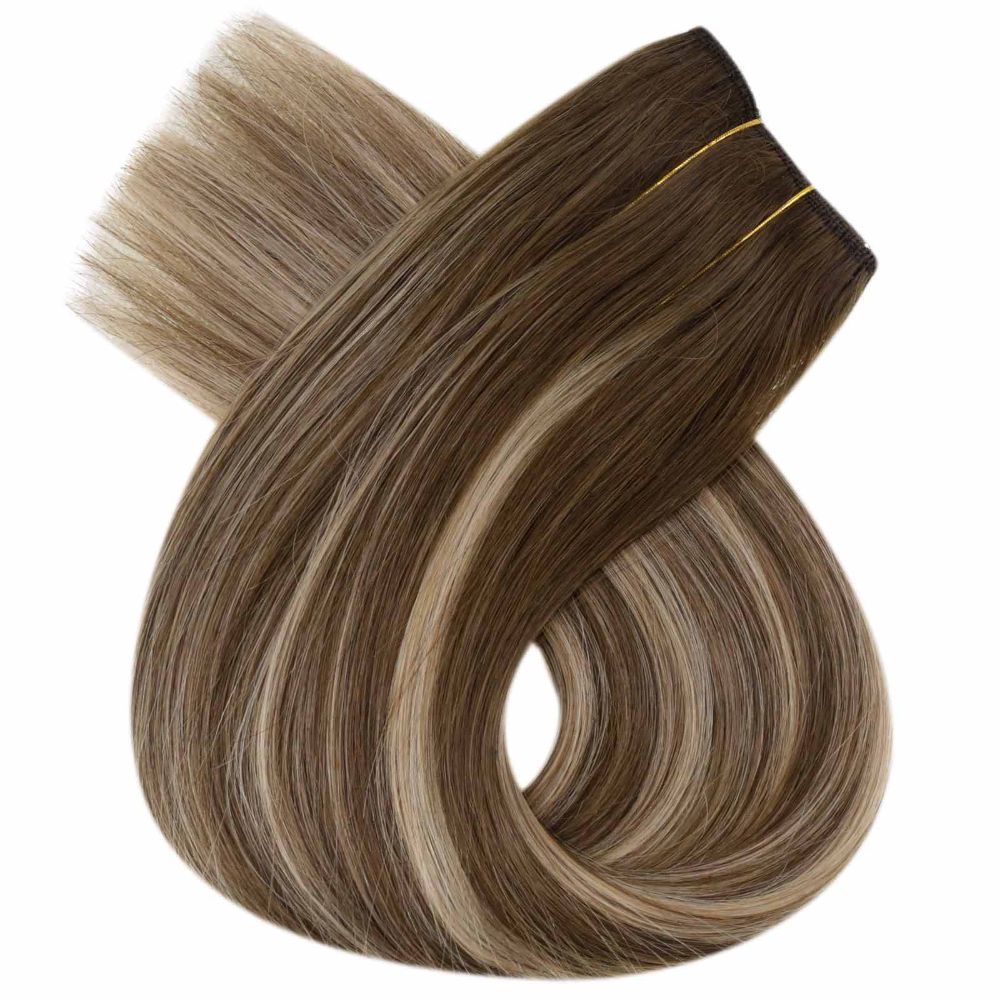 flip in hair extensions blayage highlights