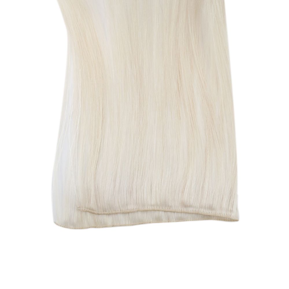 ice blonde hand tied hair extension
