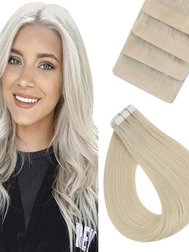 Tape in Extensions on Short Hair 100% Virgin Human Hair Tape in Extensions Easyouth #1000