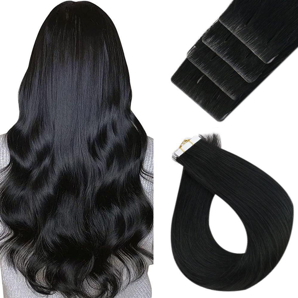 tape in hair extensions easyouth,24 Inch Tape in Hair Extensions Best Tape in Hair Extensions for Black Hair Tape Ins Black Hair Black Tape in Extensions