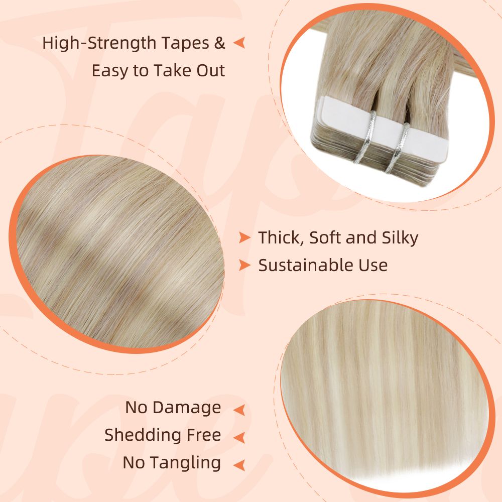 tape in hair extensions 100g