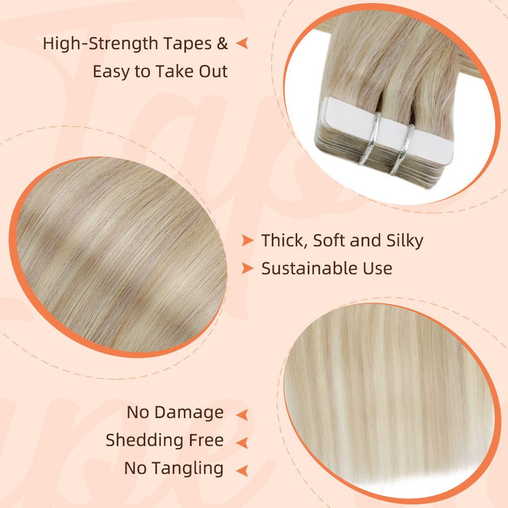 tape in hair extensions 100g