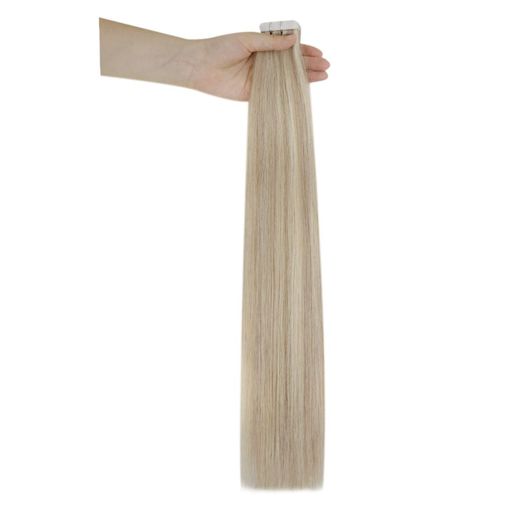 tape in hair extensions with highlights
