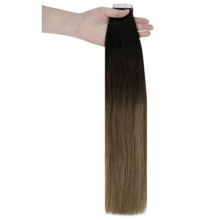 invisible skin weft tape in hair extensions