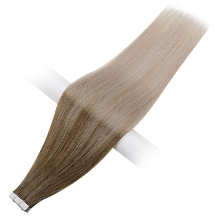 tape in hair extensions brown ombre