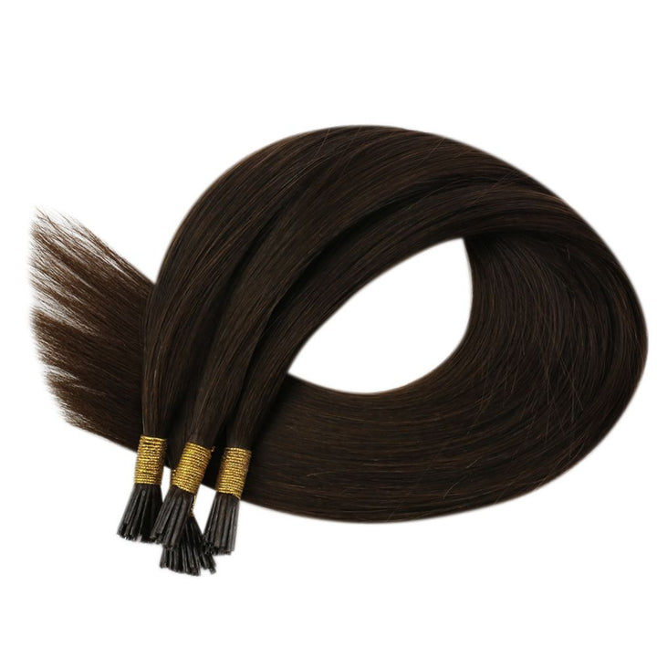 brown i tip hair extensions