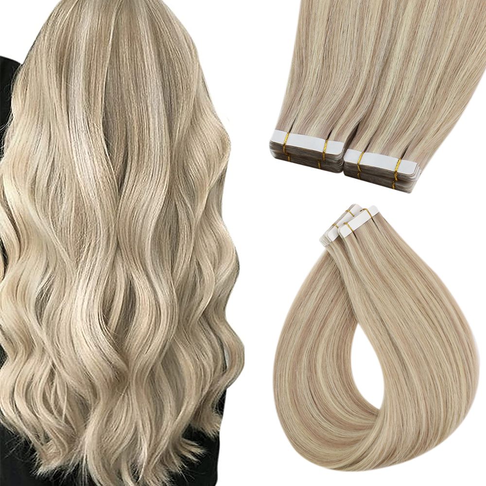 tape in hair extensions blonde