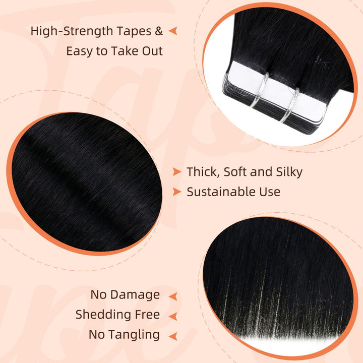 seamless tape in hair extensions easyouth hair pieces for women  hair tape human hair extensions