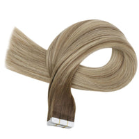 human hair balayage tape in hair extensions