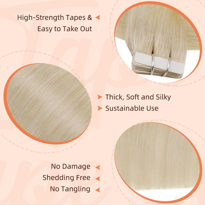 top quality tape in hair extensions