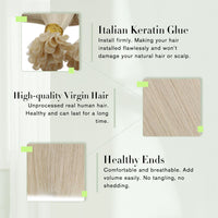 pre bonded nail tip hair extensions