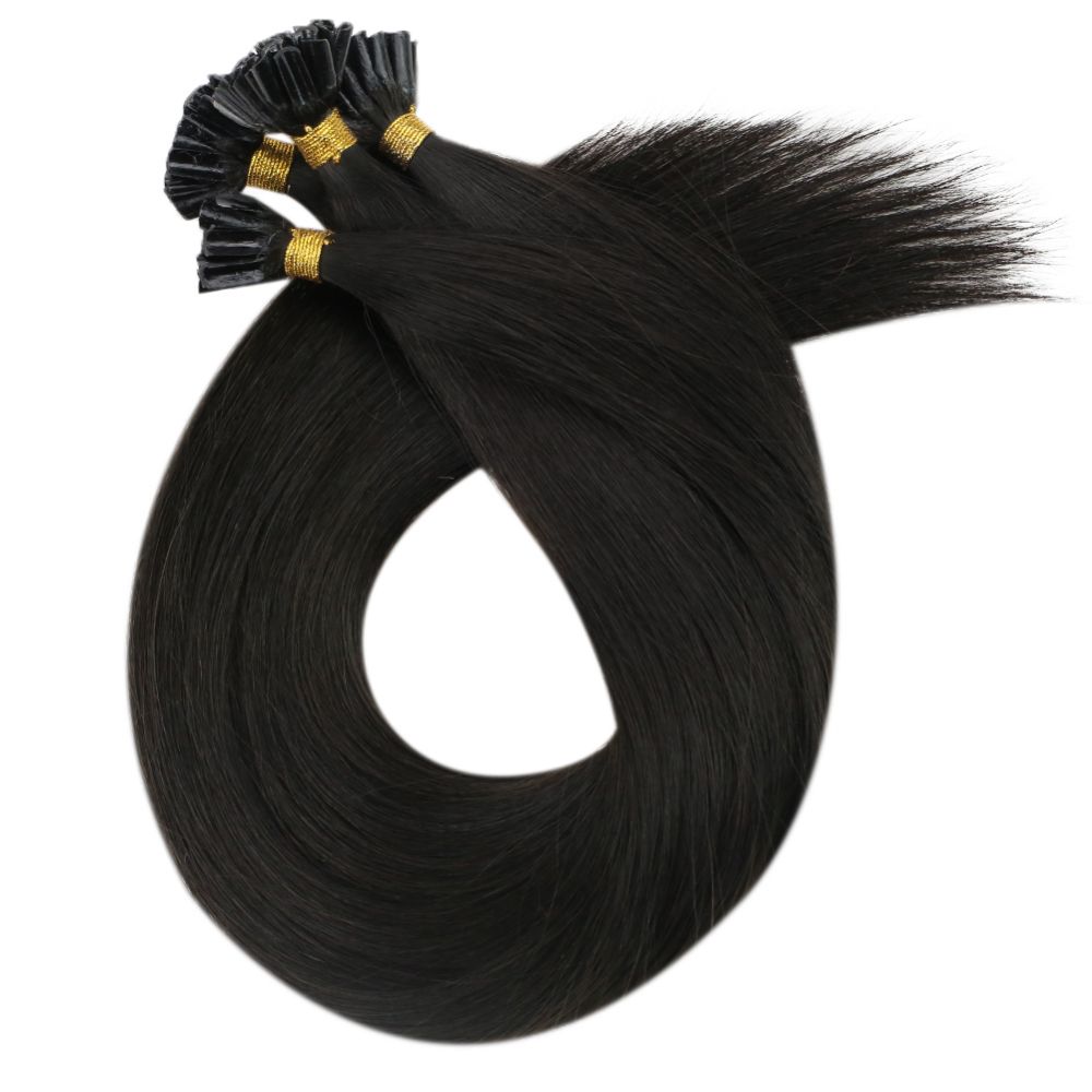 u tip hair extensions off black