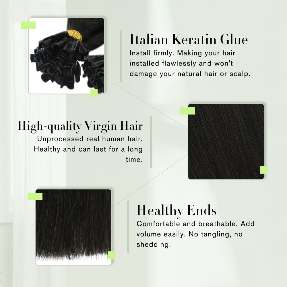 Nail Tip Hair Extensions