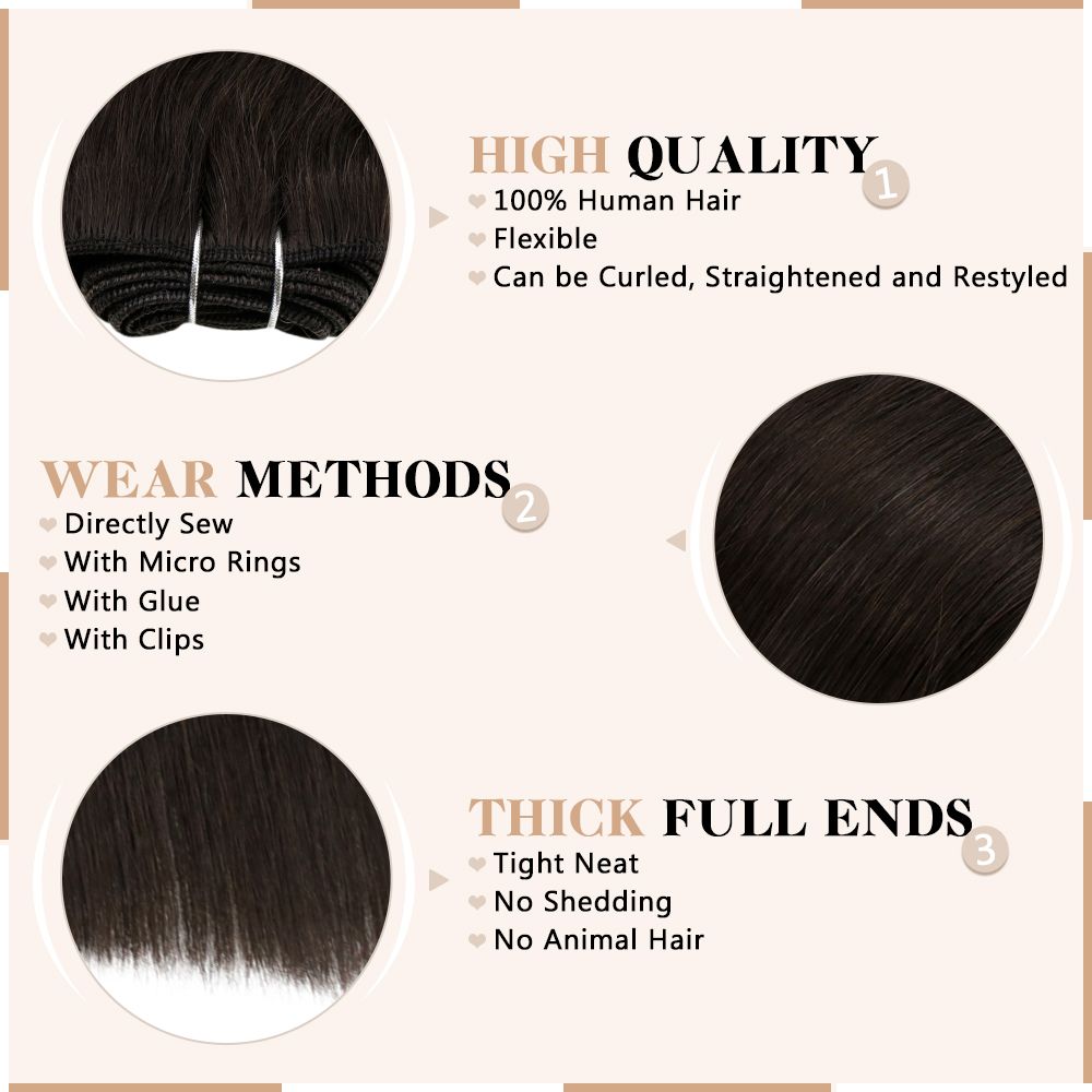 sew in human hair extensions straight hair extensions seamless extensions real hair extensions
