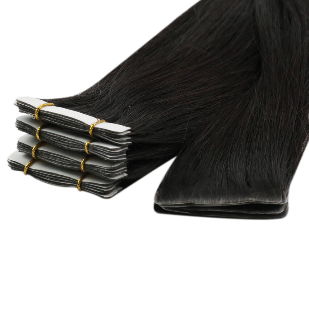 highquality real human hair tape in hair extensions