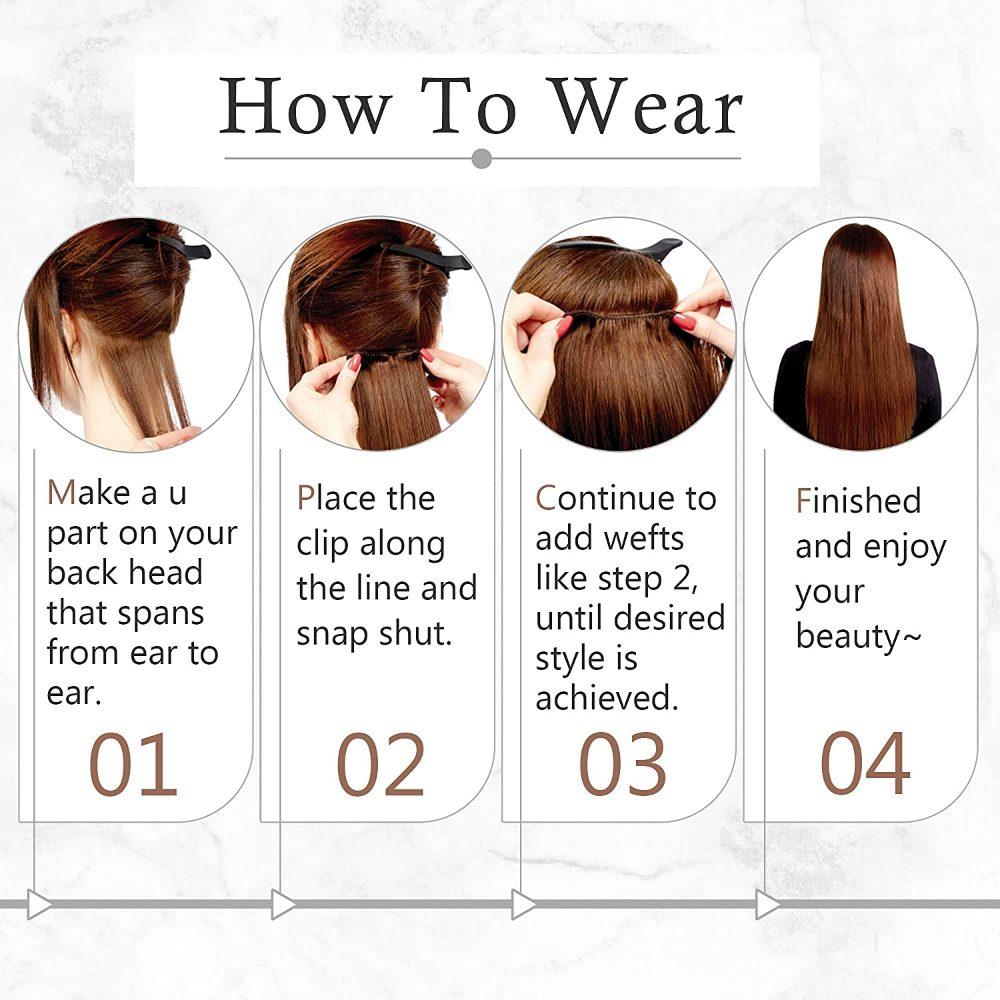 clip in extensions human hair