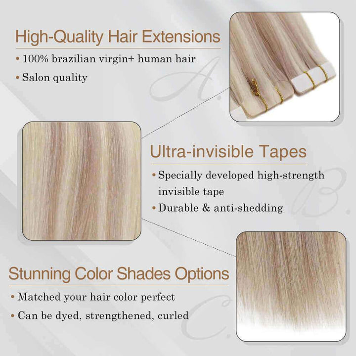 tape in hair extensions full head