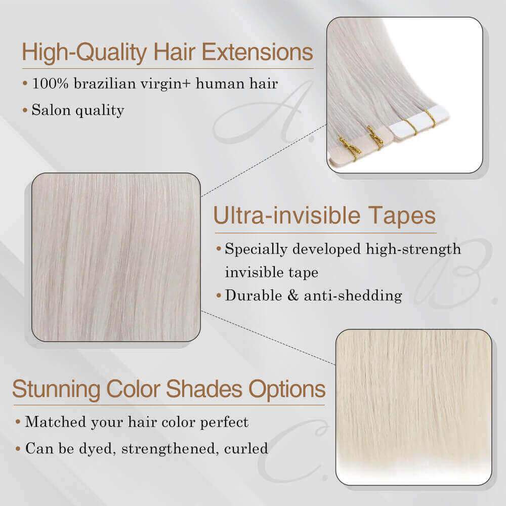 skin weft tape hair extensions