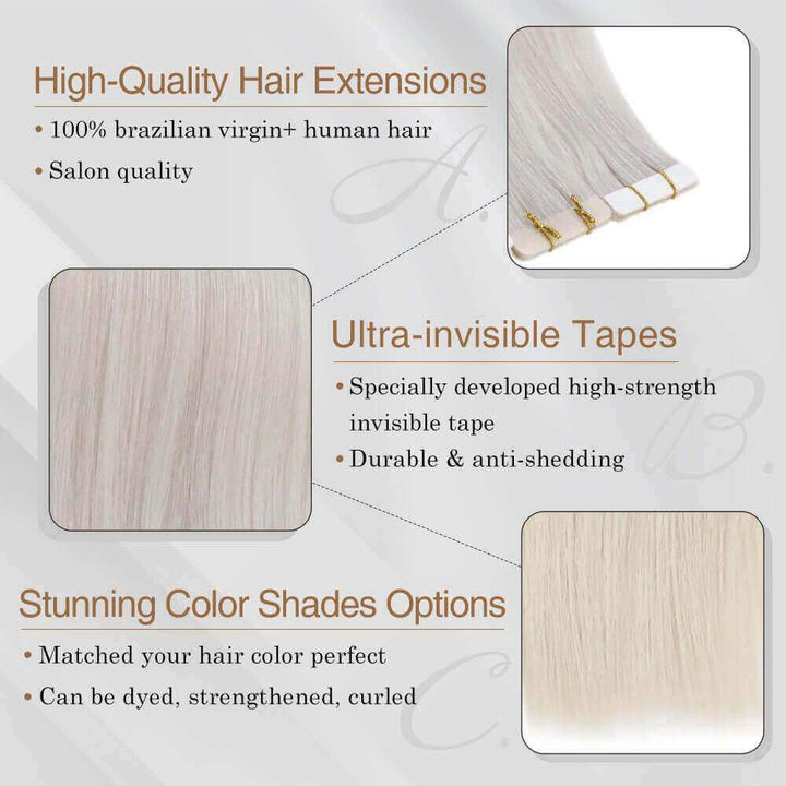 skin weft tape hair extensions