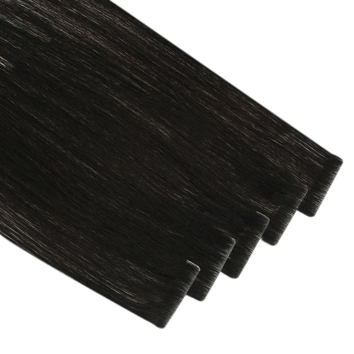 jet black hair extensions virgin tape in hair