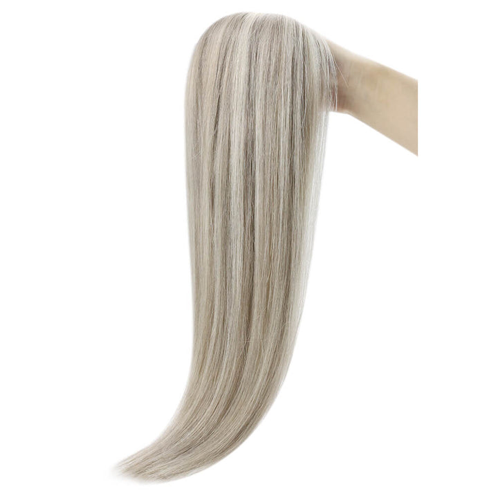 platinum blonde hair extensions virgin hair weft