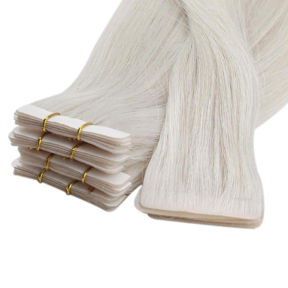 glue in human hair extensions blonde