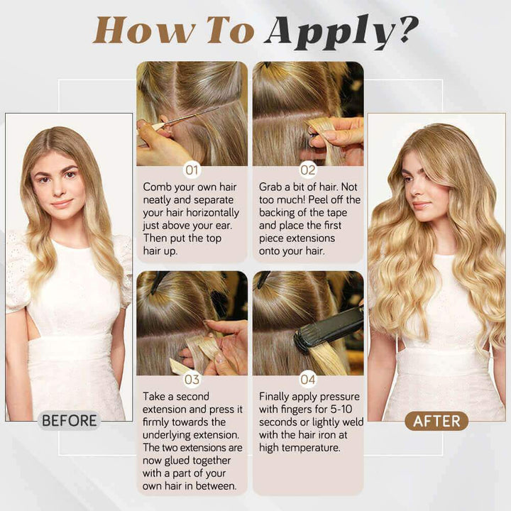 tape in hair extensions fashion color