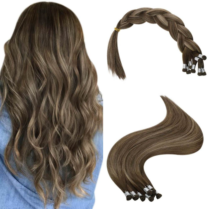 virgin+ hand-tied weft premium human hair